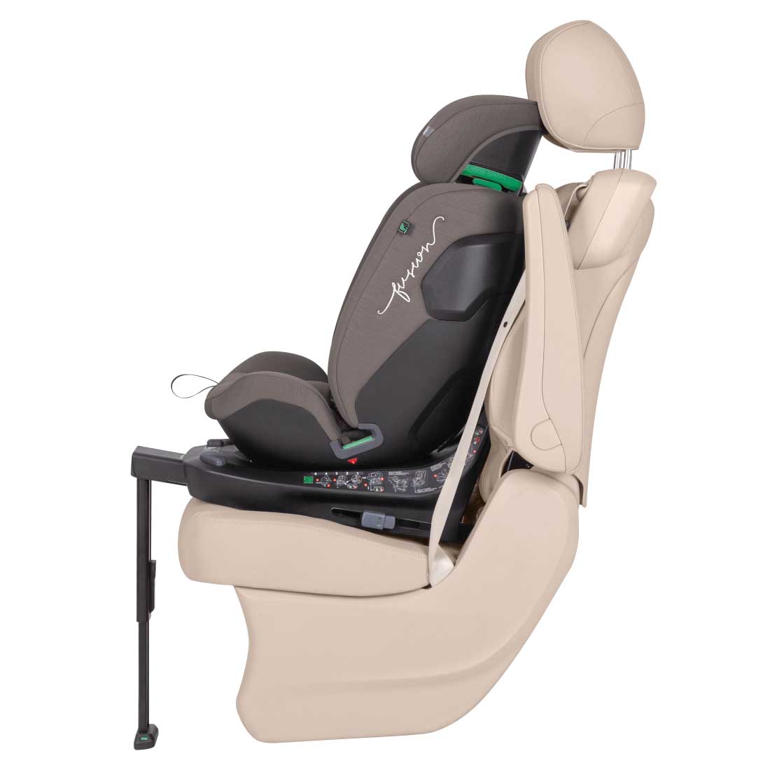 Автокресло Meteorit Fusion 2025 ANIM Угол наклона сиденья в положении "по ходу движения" - 104°-116°. 